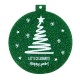 Plexi Acrylic Pendant Christmas Ball “Happy year” 70mm