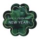 Πλέξι Ακρυλικό Μοτίφ Τετράφυλλο Τριφύλλι “NEW YEAR” 81mm