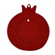Wooden Pendant Pomegranate “Καλή Χρονιά” 69x79mm (2pcs/Set)
