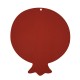 Wooden Pendant Pomegranate “Αγάπη” w/ Heart & Star 98x112mm