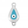 999° Silver Antique Plated/ Azure/ White/ Black