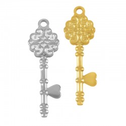 Ciondolo Chiave in Acciaio Inossidabile 304 11X34 mm