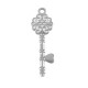 Pendentif Clé 11x34mm en Acier Inoxydable 304
