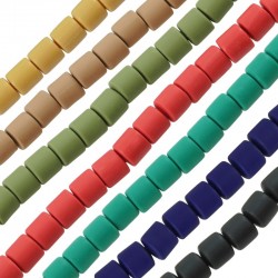 Polymer Clay Mosaic Tube 6x7mm (Ø2.5mm) (~63pcs)