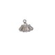 Zircon Brass Charm 9x12mm