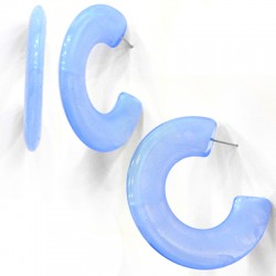 Acrylic Earring Hoop w/ Pin 47x11mm