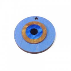 Wooden and Plexi Pendant Eye 40mm