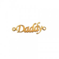 Connettore in Metallo Ottone "Daddy" 30x9mm