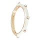 Anello Rotondo in Ottone Smaltato con Zircone 24 mm