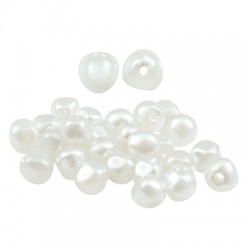 Pearl ABS Bead Round Irregular 4mm (Ø1mm)
