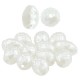 Pearl ABS Bead Oval with Wild Effect 11x8mm Ø1.2mm