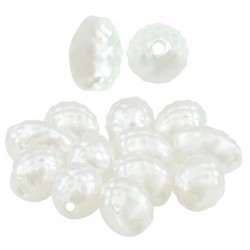 Perla ABS Oval Irregular 11x8mm (Ø1,2mm)