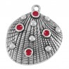 999° Silver Antique Plated/ Magenta