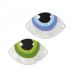 Plexi Acrylic Connector Evil Eye 30x20mm