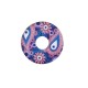 Plexi Acrylic Part Round Donut w/ Evil Eye & Flower 21mm
