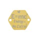 Ανοξείδωτο Ατσάλι 304 Εξάγωνο “Coffee” Μακραμέ 15x13mm/1.1mm