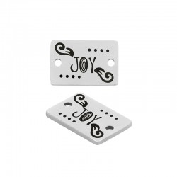 Stainless Steel 304 Connector Tag “JOY” 10x15mm/1.2mm