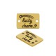 Stainless Steel 304 Connector Tag “lucky charm” 10x15mm/1.2mm