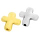 Passant Croix Martelé en Métal/Zamac, 13x12mm (Ø 1.5mm)