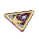 Plexi Acrylic Pendant Triangle w/ Evil Eye & Moon 48x42mm