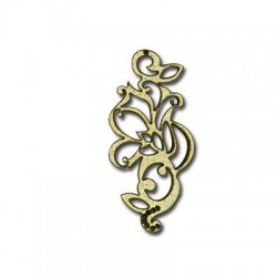 Leather filigree leaf 60mm