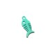 Colgante de Metal Zamak en Color Raspa de Pez 12x25mm
