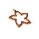 Pendente in Metallo Stella Marina con Strass e Anellino 30mm