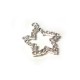 Ciondolo in Metallo Stella Marina con Strass e Anello 19.5mm