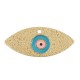 Ceramic Evil Eye w/ Enamel 63x27mm (Ø3mm)