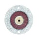 Ceramic Pendant Round w/ Evil Eye Enamel & 2 Holes 53mm