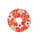 Plexi Acrylic Part Round Donut w/ Flowers 30mm