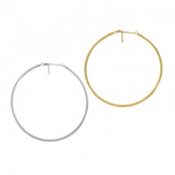 Collier avec Fermoir 400x4mm en Acier Inoxydable 304