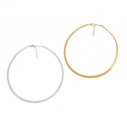 Stainless Steel 304 Necklace w/ Clasp 400x6mm