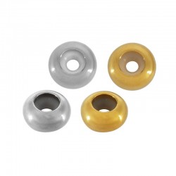 Stainless Steel 316 Rondelle with Rubber Tube 9x4.5mm Ø2mm
