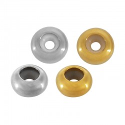 Rondelle Stoppeur avec Caoutchouc 10x4.5mm (Ø3mm) en Acier Inoxydable 316