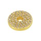 Brass Part Round Donut w/ Zircon 11mm/2mm
