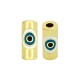 Tubo di Metallo Ottone con Occhio Smaltato 10x5mm (Ø2mm)
