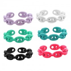 Brass Painted Casting Finger Ring with Connectors 23mm