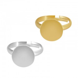 Bague Plateau 12mm/0.8mm (Ø17mm) en Acier inoxydable 304