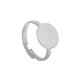Bague Plateau 12mm/0.8mm (Ø17mm) en Acier inoxydable 304