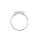 Stainless Steel 304 Finger Ring Round 12mm/0.8mm Ø17mm