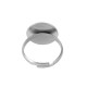 Stainless Steel 304 Finger Ring Round 15mm/0.8mm Ø17mm