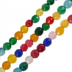 Agate Bead Faceted Round 4mm (~91pcs)