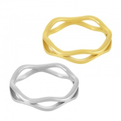 Stainless Steel 304 Ring Infinity 19x5mm