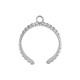 Bague avec Attache 21x7mm en Acier Inoxydable 304