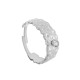 Bague Martelée avec Attache 21x7mm en Acier Inoxydable 304