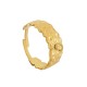 Stainless Steel 304 Finger Hammered Ring with Hoop 21x7mm