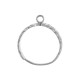 Stainless Steel 304 Ring Hammered w/ Hoop 21x7mm