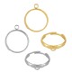 Stainless Steel 304 Finger Hammered Ring with Hoop 21x3mm