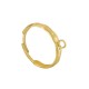 Stainless Steel 304 Finger Hammered Ring with Hoop 21x3mm
